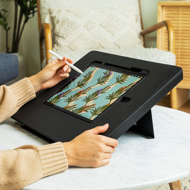 Astropad Darkboard iPad Drawing Stand for iPad Pro 11 and iPad Air 10.9 with for iPad Pro 11 and Leatherfoam Cushion Ergonomic Grooved