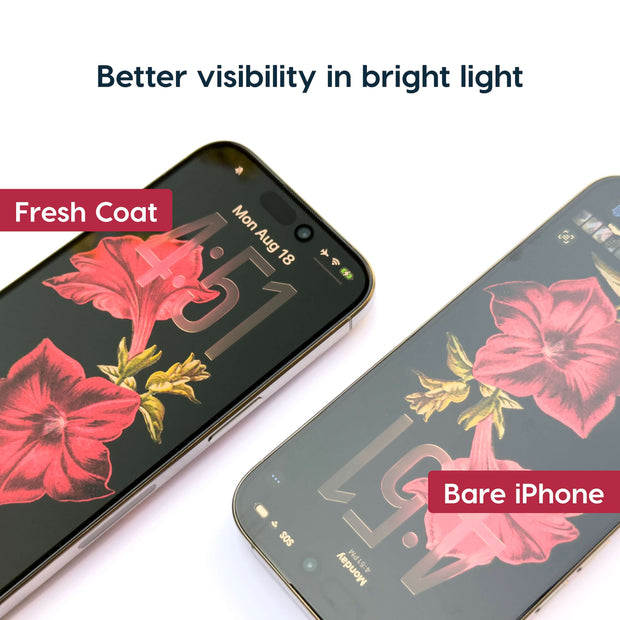 Fresh Coat — Anti-reflective glass screen protector for iPhone
