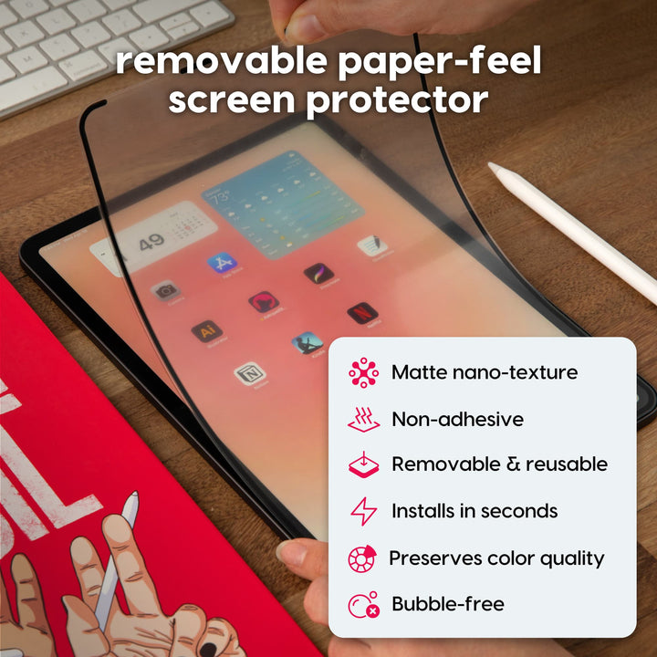 Rock Paper Pencil 4.0 — iPad Paper Screen Protector + Apple Pencil Tips