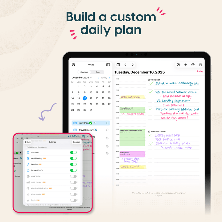Rock Daily Planner — iPad App