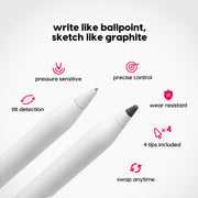 Rock Paper Pencil 4.0 — iPad Paper Screen Protector + Apple Pencil Tips